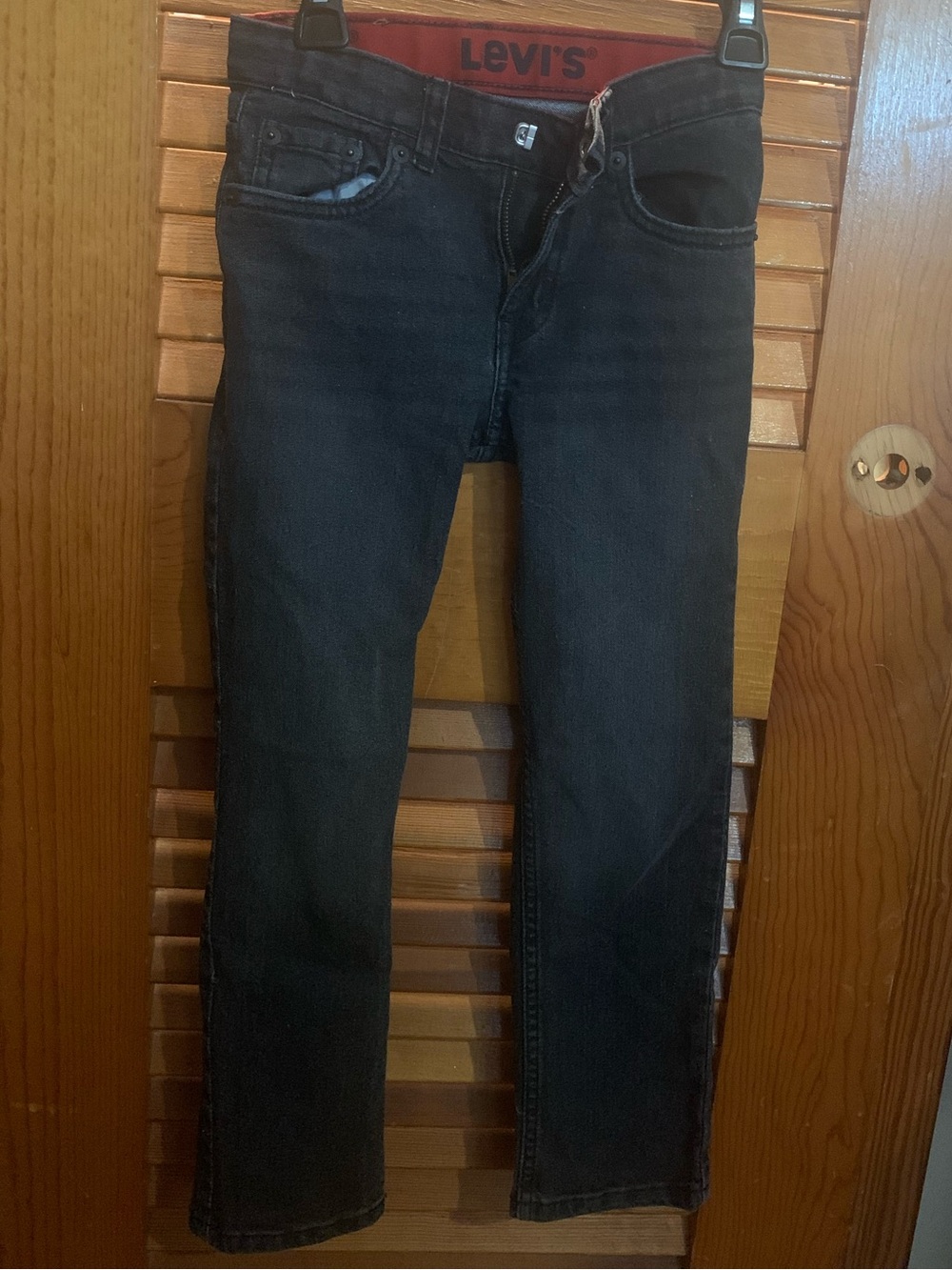 Levi's Black Slim Straight boys Jeans